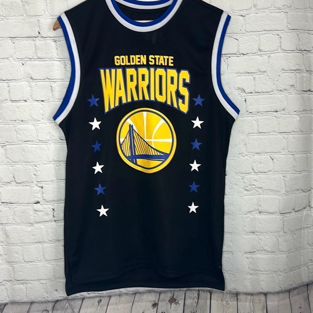 NBA Golden State Warriors Boys' Sleeveless Jersey Tank Top Muscle T-Shirt size M
